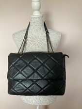 Borsa a tracolla in pelle nera